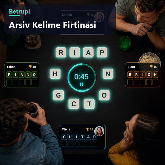 Kelime Fırtınası oyununda ortak harf havuzu ve geri sayım