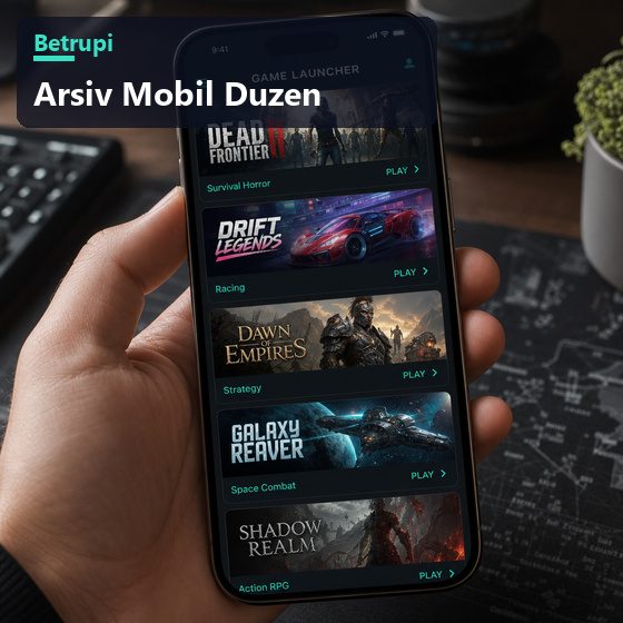 Mobil ekranda tek sütuna inen kart düzeni