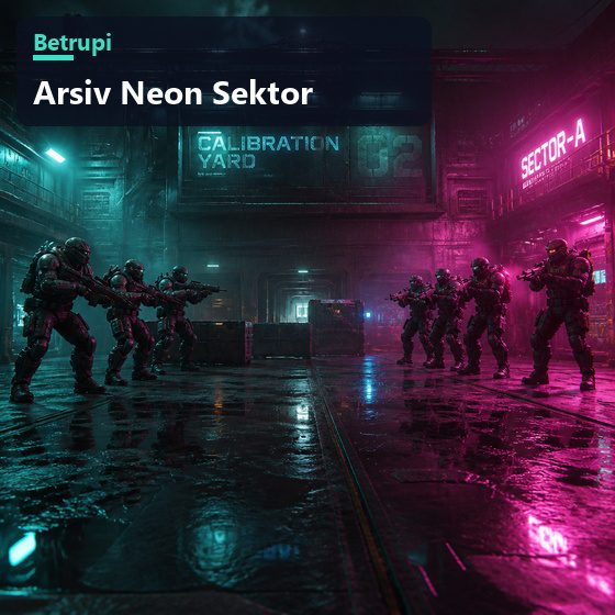 Neon Sektör oyununda Kalibre haritasının merkezi alanında karşılaşan iki takım