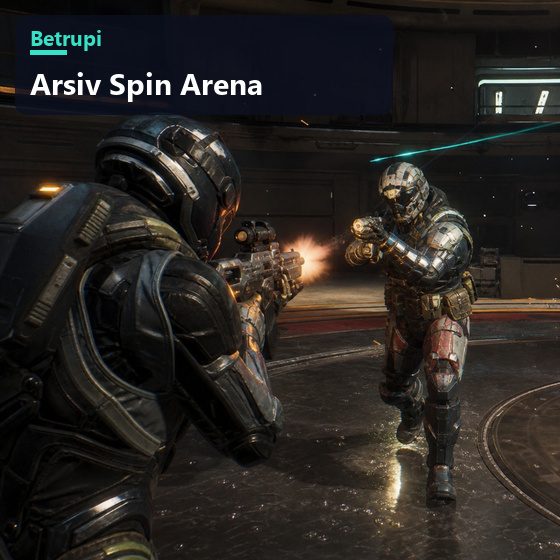 Spin Arena oyununda yakın mesafede geçen hızlı çatışma anı