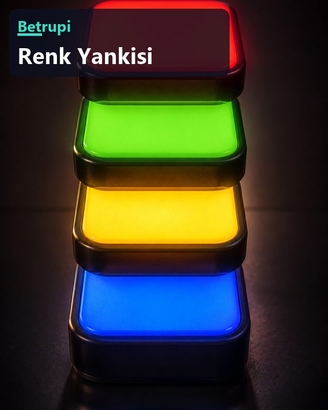Renk Yankısı oyununda uzayan renk ve ses dizisini gösteren hafıza ekranı
